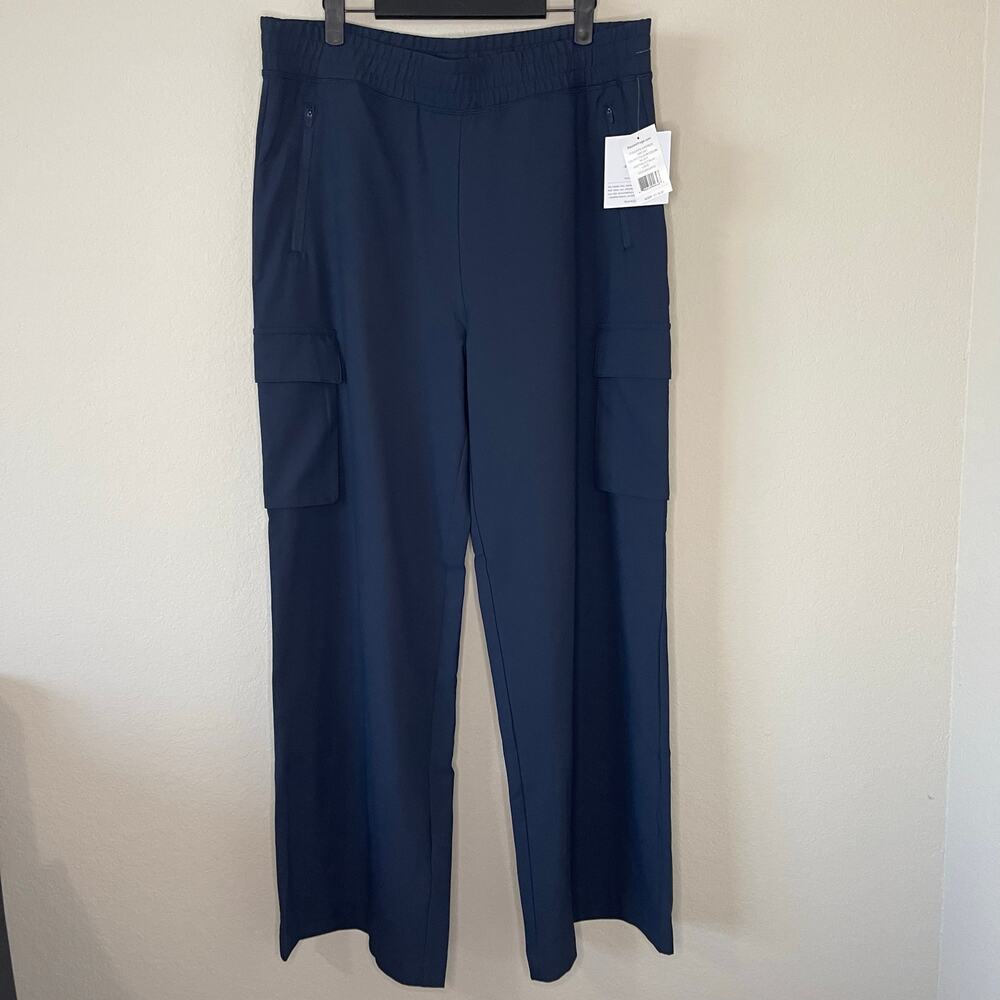 New Beyond Yoga City Chic Wide Leg Cargo Pant in Color NCNVY (Navy) - Size L - Picture 3 of 7